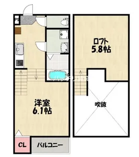 ハーモニーテラス三苫【2階】の間取り