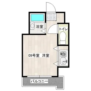 モア・フィールド箱崎II【8階】の間取り