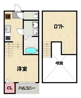ハーモニーテラス土井II【2階】の間取り