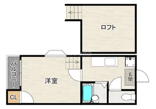 オークヴィラ天神南【2階】の間取り