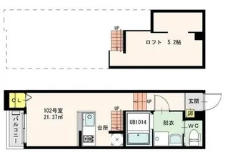 クラヴィエ【1階】の間取り