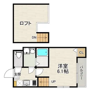 ハーモニーテラス 今宿東【2階】の間取り