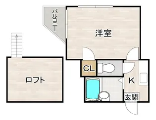 コンパートハウス藤崎【1階】の間取り