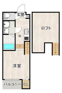 ワイドエイト博多【2階】の間取り