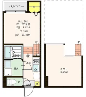 リトルガーデン【1階】の間取り