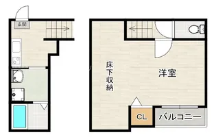 パレット博多【2階】の間取り