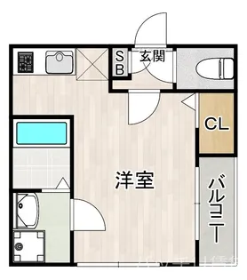 トリニティ千早【3階】の間取り