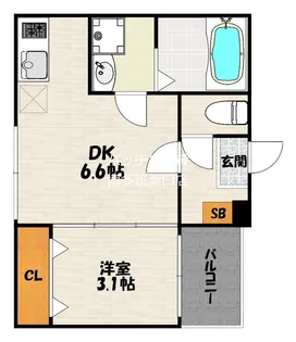 リブション井尻【2階】の間取り