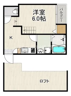 ルピナス箱崎【1階】の間取り