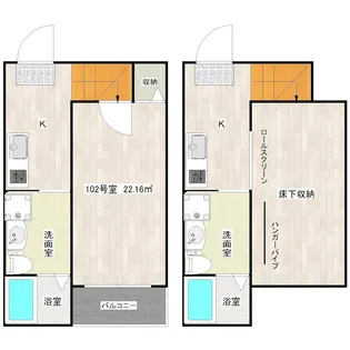 エスカール【1階】の間取り