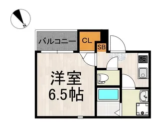 ハーモニーテラス箱崎V【2階】の間取り
