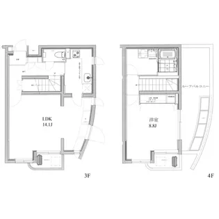 ヴァン・ヴェール武蔵小山【3階】の間取り