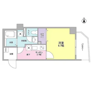 ロハス旗の台【1階】の間取り