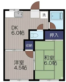 ケヤキハイツ【2階】の間取り
