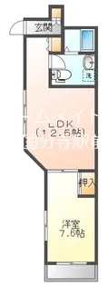 コルティーレ世田谷【1階】の間取り