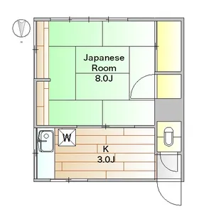アパート中道【2階】の間取り