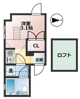 ヒューゲルハイム三軒茶屋 (2024年築)【3階】の間取り