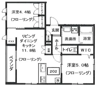 仮)へーベルメゾン代々木上原【2階】の間取り
