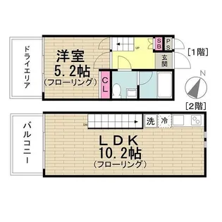 シルバラード広尾【1階】の間取り