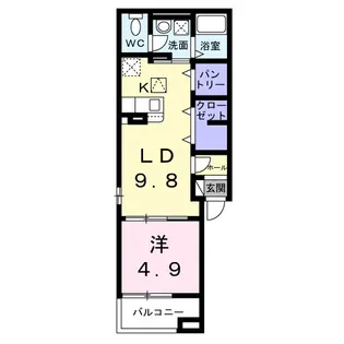 セレッソ パルケ【1階】の間取り