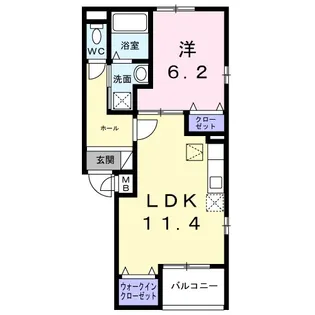 メゾン・エクラ【1階】の間取り