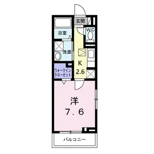 ラフレシール・ヴァン【1階】の間取り