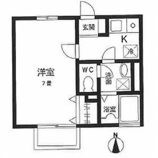 クレール南【2階】の間取り