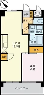 アーバンハイツ土志田【1階】の間取り