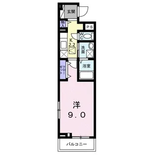 ラフレシール・ヴァン【1階】の間取り