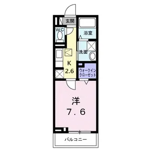ラフレシール・ヴァン【1階】の間取り