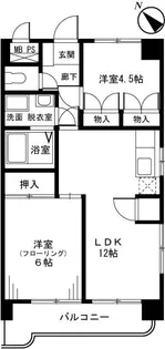 アーバンハイツ土志田【3階】の間取り