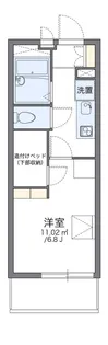 レオパレス宮前平【4階】の間取り