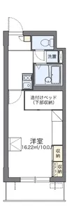 レオパレスパルコートC【3階】の間取り