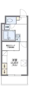 レオパレスパルコートA【1階】の間取り