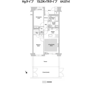 ソアラノーム大岡山【1階】の間取り