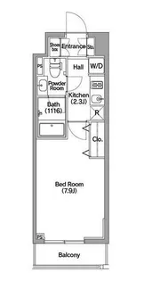 コンフォリア馬込【7階】の間取り