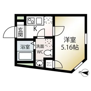トリニティ世田谷【1階】の間取り