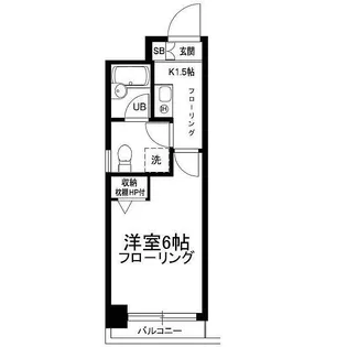 メゾンボア西小山【2階】の間取り