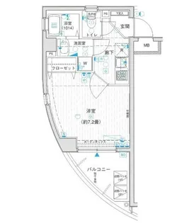 ラグジュアリーアパートメント目黒東山【1階】の間取り