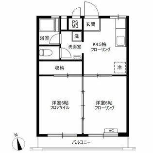 第一グリーンハイツ【1階】の間取り