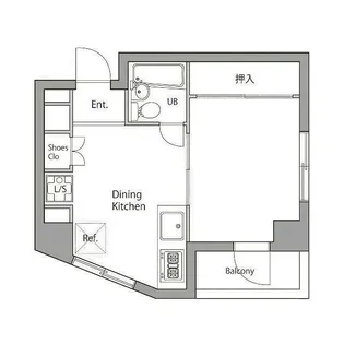 プラチナハウス高輪【5階】の間取り