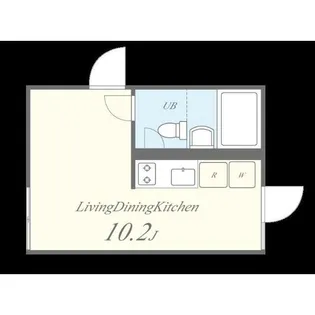 Ookayama Apartment【2階】の間取り
