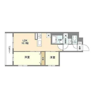 パルムクレスト武蔵小山 ノース棟【4階】の間取り