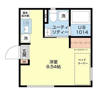 グレースアレイ池上【-1階】の間取り