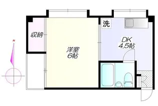 スティルハウスこもり【4階】の間取り