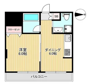 ハイツ志摩【4階】の間取り