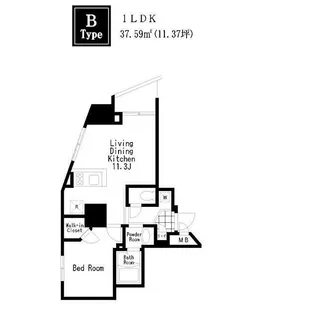 レジディア大森III【11階】の間取り
