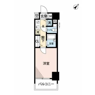 パークウェルツインズ戸越銀座弐番館【3階】の間取り