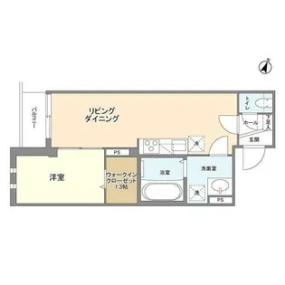 ボヌールREIWA【1階】の間取り