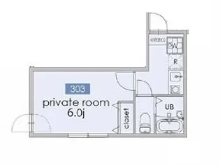 ville三宿【3階】の間取り